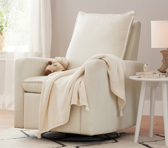 Paxton Small Spaces Swivel Glider Recliner | Pottery Barn Kids