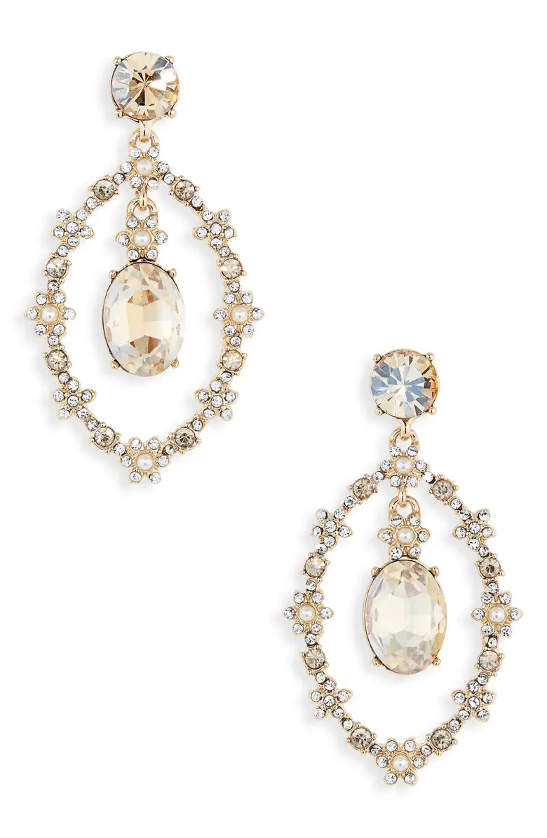 Crystal Cluster Orbital Drop Earrings | Nordstrom
