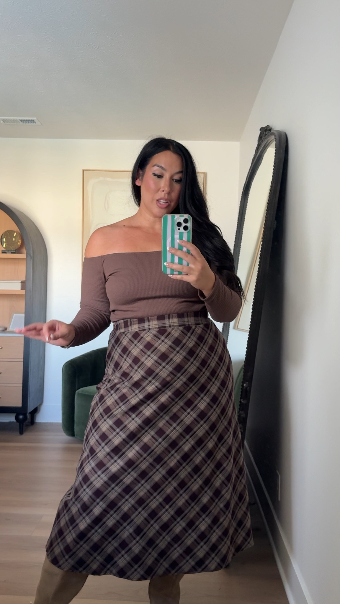 I am loving anything plaid right now and this one is so nice! Paired with the cutest off the shoulder top! amazon fashion, amazon finds, amazon romper, amazon fall finds, amazon dresses, fall dresses, fall style, family photos, midsize, affordable

#LTKSeasonal #LTKMidsize
