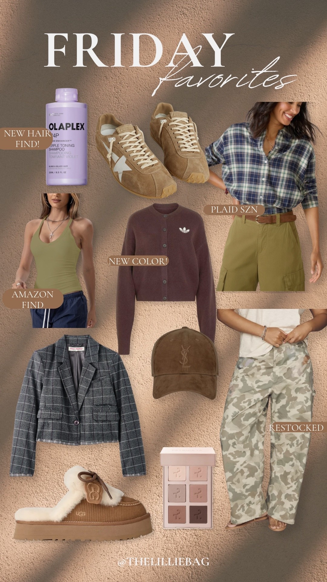 Friday Favorites are HERE 🤎🍂 A mix of new fall finds, restocks + pieces I’m eyeing right now! The Adidas cardigan in this NEW color, camo pants are finally restocked, cozy UGGs + a few Amazon finds sprinkled in. And that plaid?! Fall perfection. 🙌🏼

Outerwear. Date night. Workwear.

#LTKSeasonal #LTKSaleAlert #LTKootd