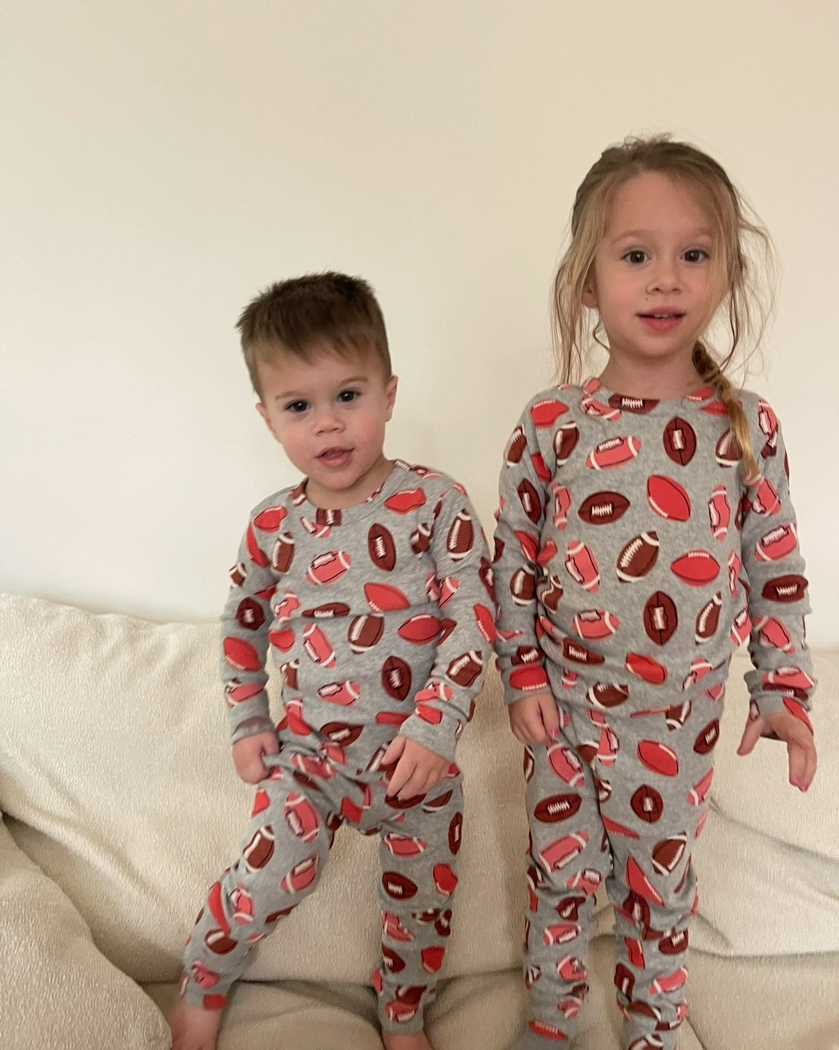 Baby & Toddler Organic Cotton PJ Set Football 🏈 print 