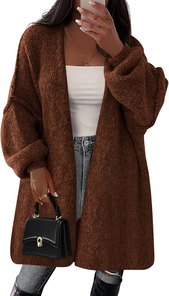 PRETTYGARDEN Long Cardigan Sweaters for Women Trendy Fall | Amazon (US)