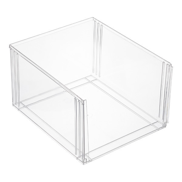 The Container Store Clearline Stackable Open Bins | The Container Store