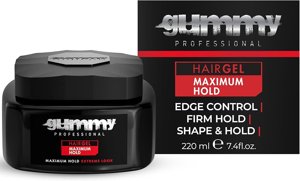 Gummy Professional Hair Gel for Men and Women – Strong Hold Styling Gel for Slick Back, Curls, ... | Amazon (US)