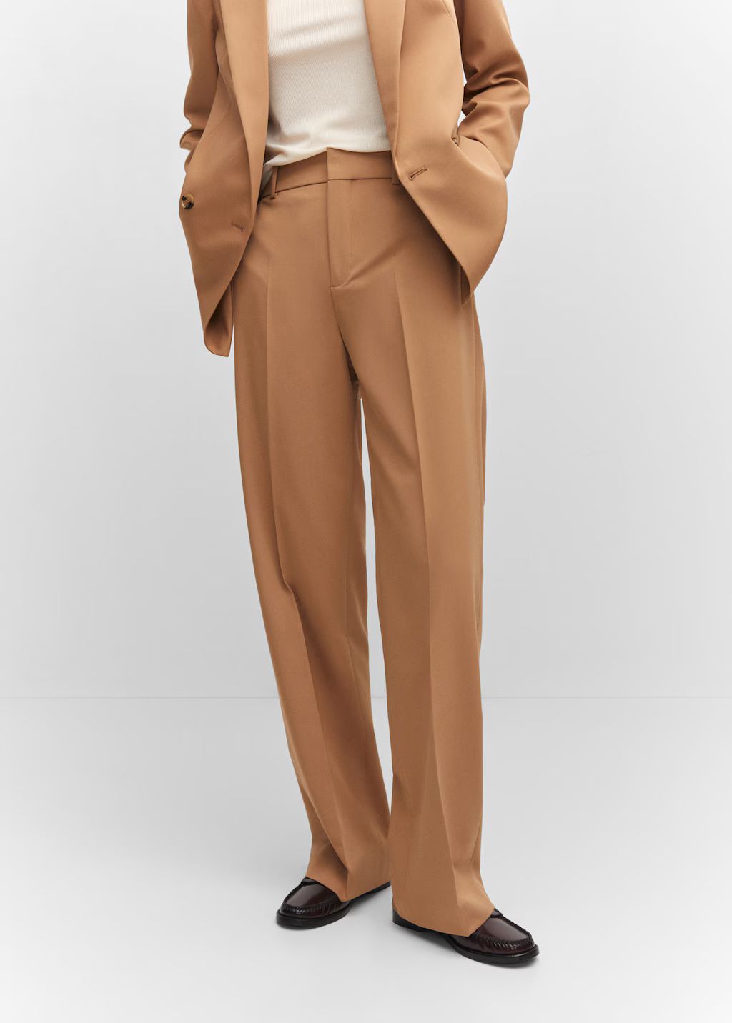 Straight suit pants -  Women | Mango USA | MANGO (US)