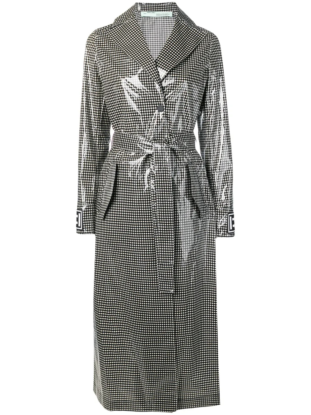 checked trench coat | Farfetch (UK)