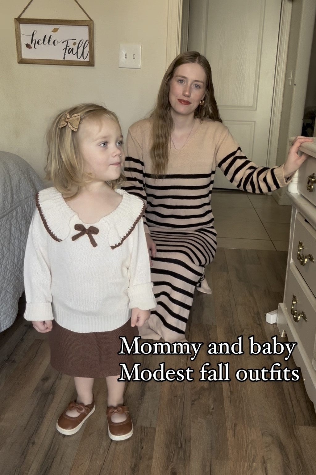 Mommy and baby toddler girl modest fall outfits 

#LTKKids #LTKFindsUnder50 #LTKBaby