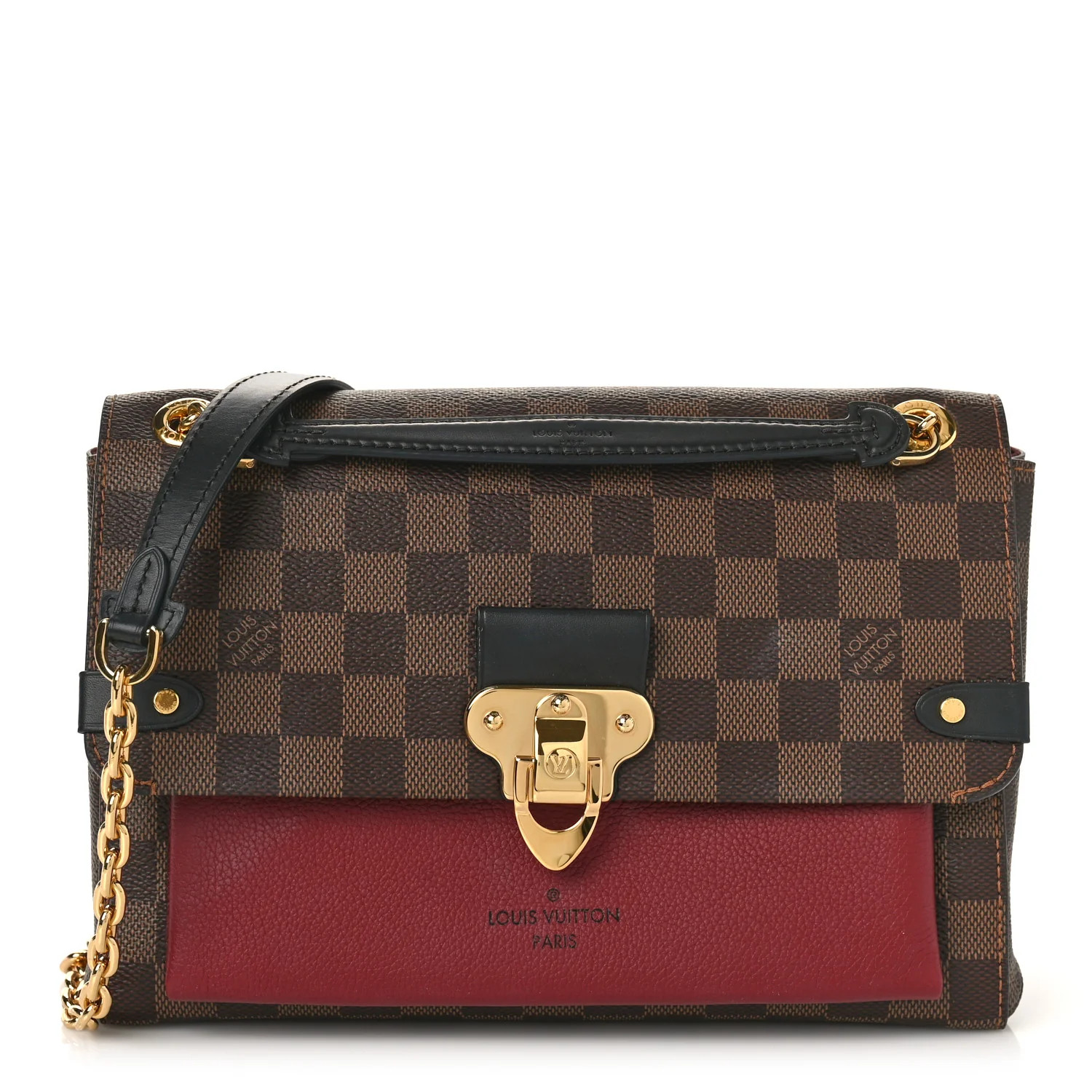 Damier Ebene Vavin PM Bordeaux | FASHIONPHILE (US)