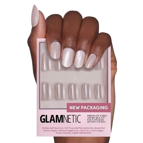 Glamnetic Press-On Nails – Pure Intentions | Velvet Beige Round Nails, "Salon Quality", 30 Coun... | Walmart (US)