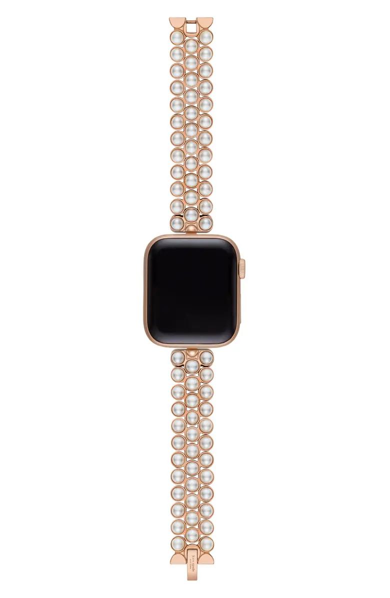 imitation pearl 16mm Apple Watch® bracelet watchband | Nordstrom