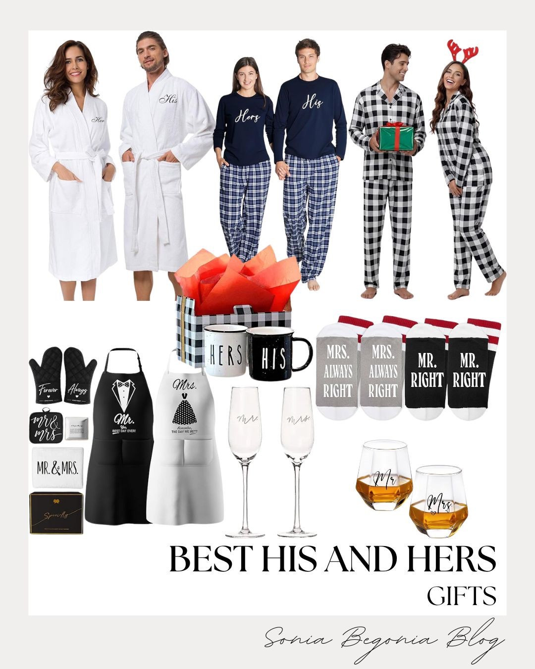 💍 BEST HIS & HERS GIFTS: Coordinated Couple Style! 💖

Celebrate the happy couple or your own relationship with perfectly matched accessories! ✨

We are loving this adorable collection of His and Hers gifts that are ideal for newlyweds, anniversaries, or just cozy nights in. Embrace relaxation with coordinated white bathrobes embroidered with "His" and "Hers," or cuddle up in matching plaid pajama sets. The kitchen is covered with charming Mr. & Mrs. aprons and oven mitts. Don't forget the fun stuff: champagne flutes, whiskey glasses, and hilarious "Mr. Always Right" and "Mrs. Always Right" socks! These gifts make the perfect sentimental and sweet gesture for any pair.

#HisAndHers
#CoupleGifts
#GiftsForCouples
#Newlyweds
#AnniversaryGift
#MatchingPajamas
#MrAndMrs
#CoupleGoals
#CouplesPajamas
#WeddingGifts
#BridalShowerGift
#LTKGiftGuide
#CozyCouple
#GiftInspo
#CoupleStyle


#LTKFindsUnder50 #LTKGiftGuide #LTKFindsUnder100