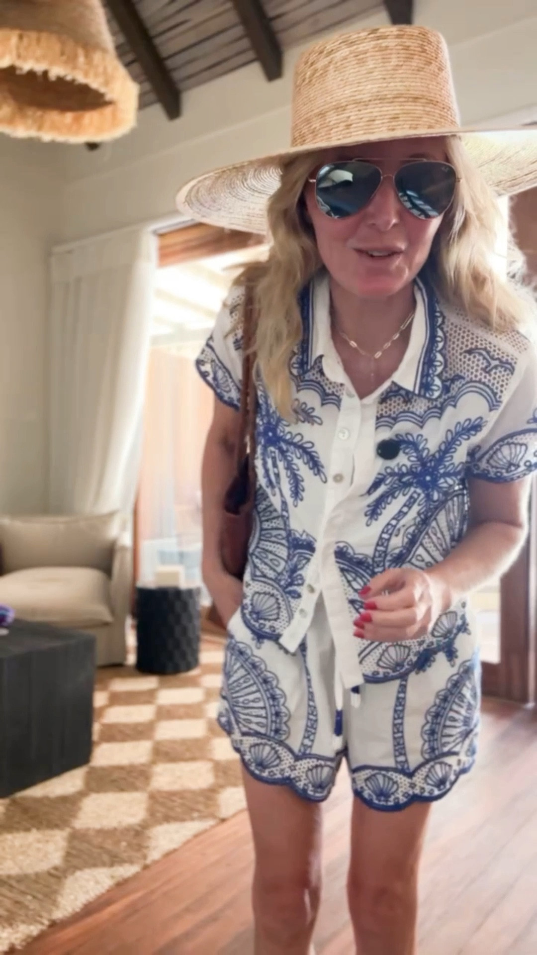 This Farm Rio set is so cute and perfect for summer! You can easily mix and match the top and shorts, but I love them together. The embroidery is really beautiful and well done. Fit runs true to size. 

~Erin xo 

#LTKSwim #LTKSeasonal #LTKTravel