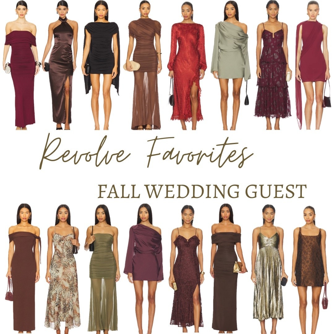 Fall wedding guest dresses from revolve 🤎🍂 

#LTKParties #LTKSeasonal #LTKWedding