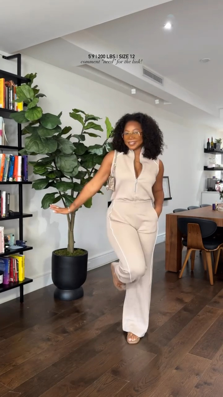 YALLL!!! 😭 im pressed about this jumpsuit. Comes in regular, petite, and TALL lengths!! I am wearing a large tall! The material is sporty and light weight. In the set I am wearing medium top large tall bottoms! I could do XL as well in the jumpsuit and bottoms for a more relaxed fit ♥️✨ Use my code JANESHAXSPANX for $$ and don’t wait to grab yourssss

#LTKmidsize #LTKstyletip #LTKtravel