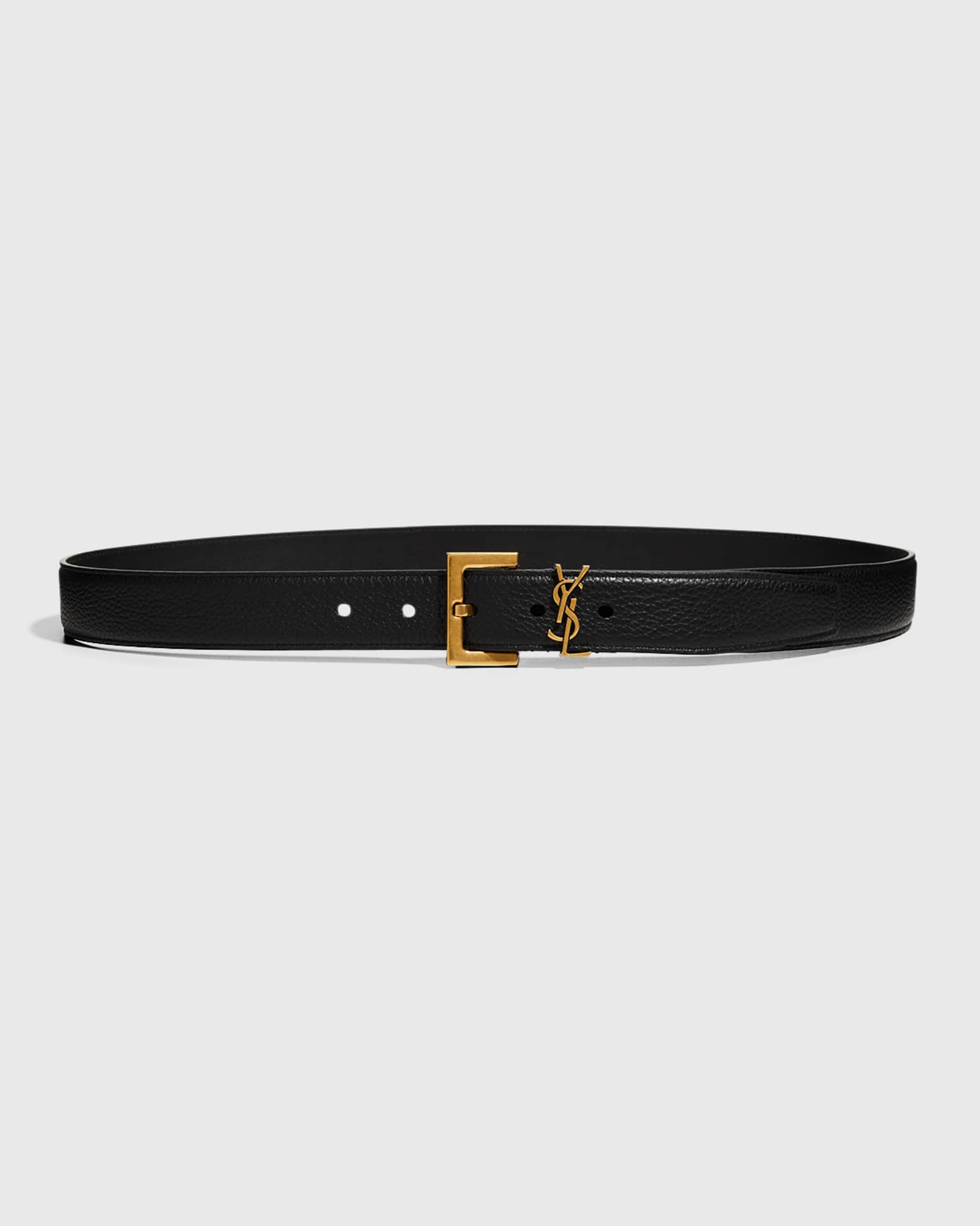 YSL Calf Leather Belt | Neiman Marcus