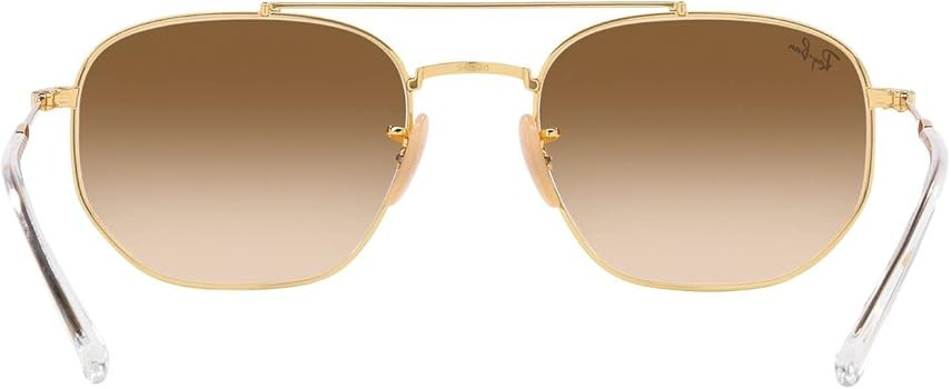 Ray-Ban Unisex Sunglasses Gold Frame, Brown Lenses, 54MM | Amazon (US)
