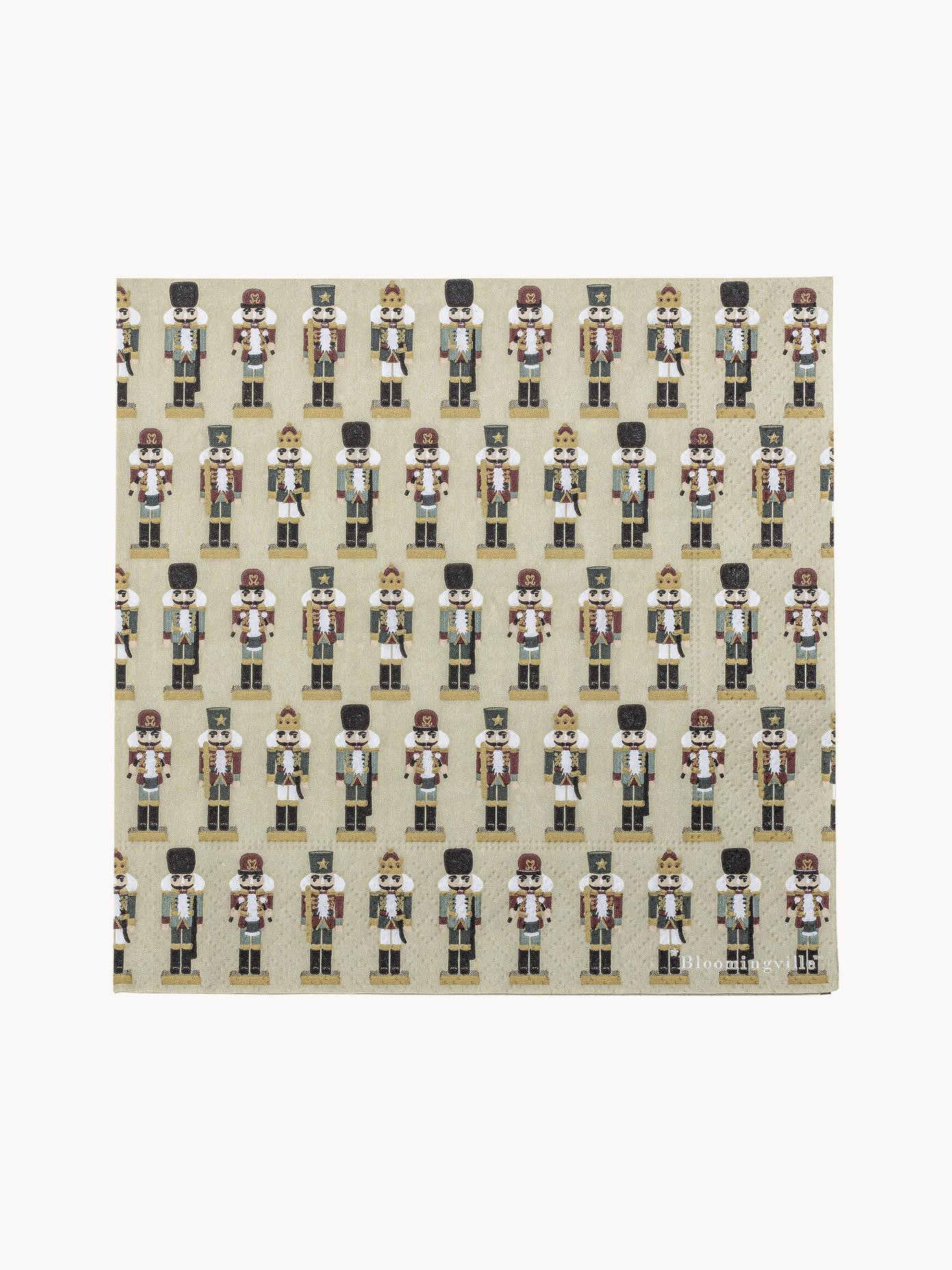 Papierservietten Darren mit Nussknacker-Motiven, 20 Stück | Westwing EU