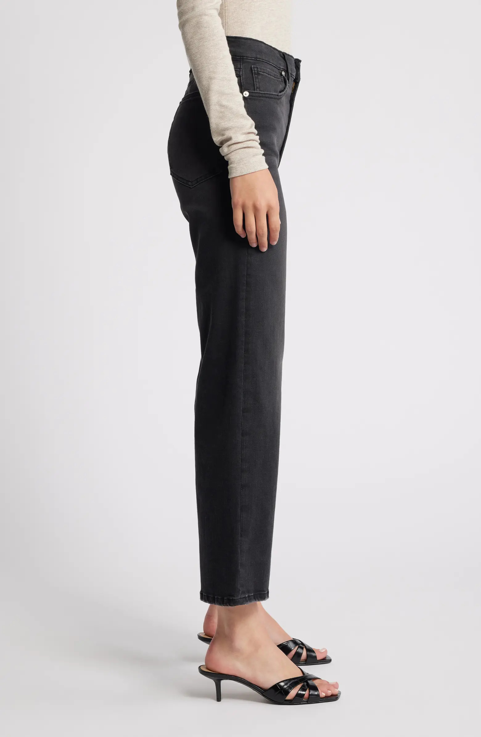FRAME Le Sleek High Waist Ankle Straight Leg Jeans | Nordstrom | Nordstrom