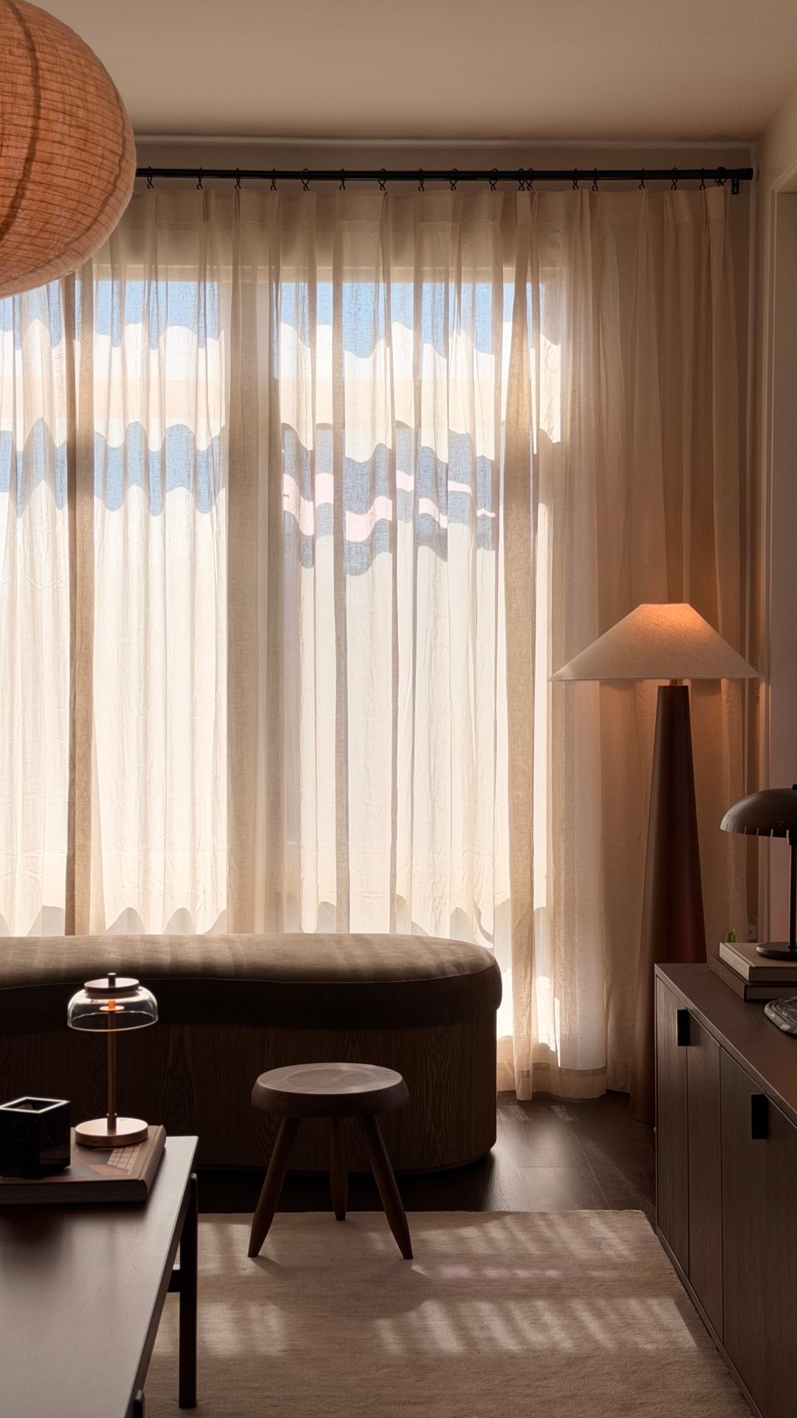 new living room curtains :
Cloud Linen Sheer | Beige | Tailored  pleat

Use VANDY17 for 17% off