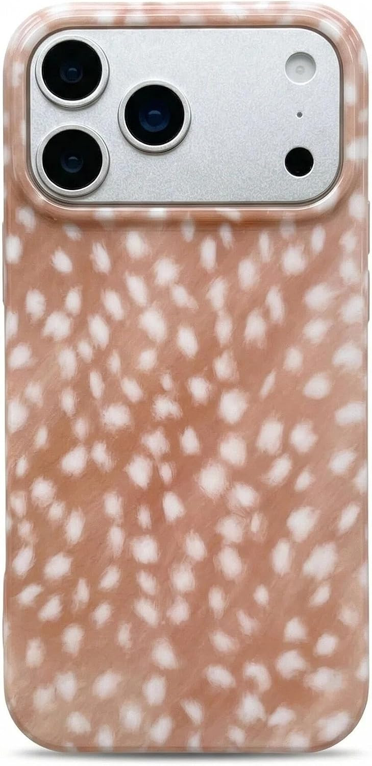 Compatible with iPhone 17 Pro Max Case with Trendy Cute Deer Pattern for Women Girls Aesthetic Fawn Spots Design Soft Flexible Slim TPU Protective Cover | Amazon (US)
