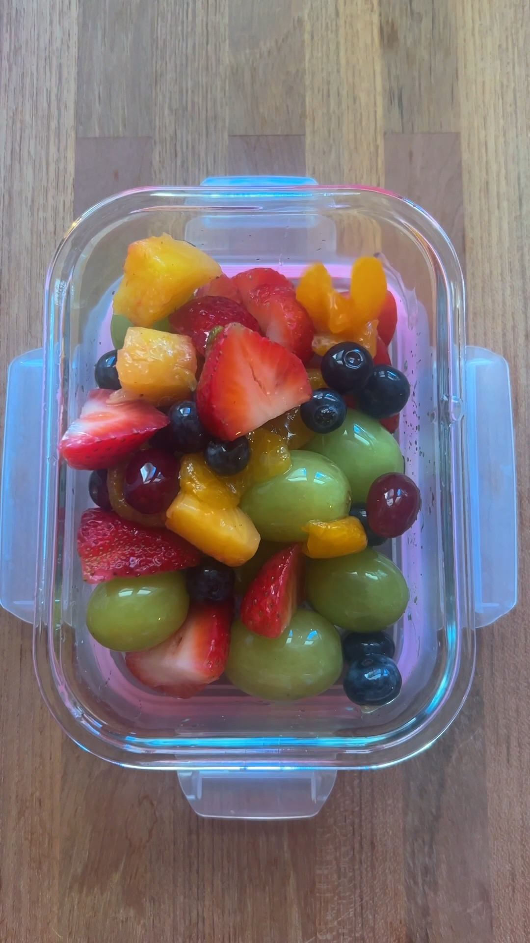 pack lunch w me for work 💼fruit salad + protein shake today. Quick and easy 🍓🫐

#LTKActive #LTKfoodie #LTKfitnessgoals