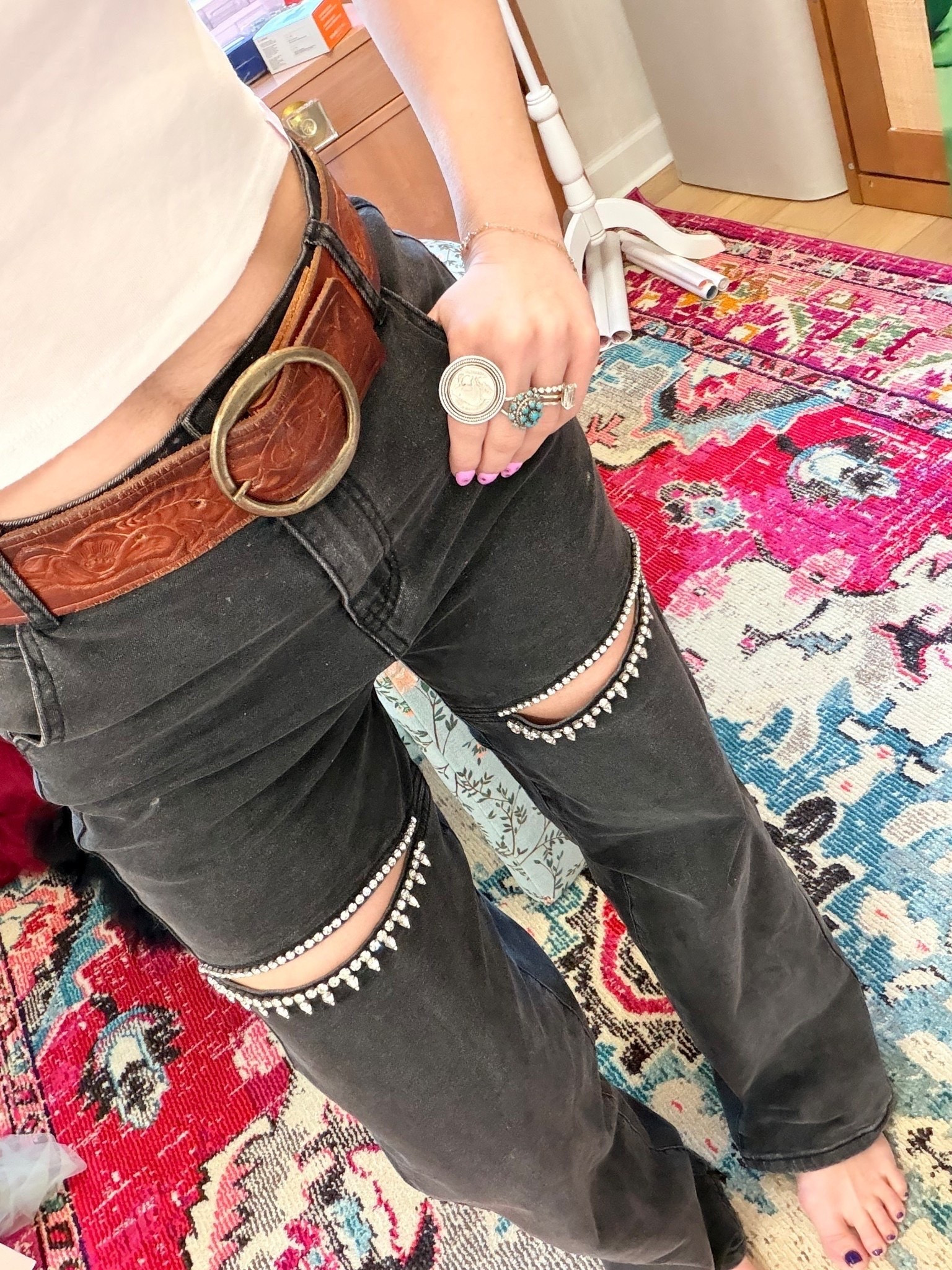 Absolutely love! Stretchy too!




Fall outfits women, Summer outfits, transitional, rhinestone, western, accessories, boho, fashion, glitzy Bella, justclassicallycassidy

#LTKootd #LTKSeasonal
