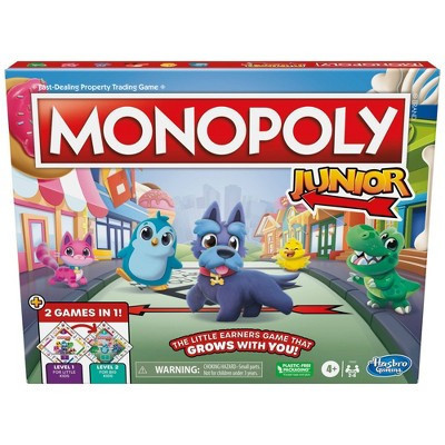 Monopoly Junior 2 Kids Board Games in 1 | Target