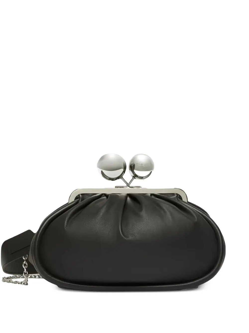 Weekend Max Mara medium MILVANEW nappa leather clutch bag - Black | Farfetch Global