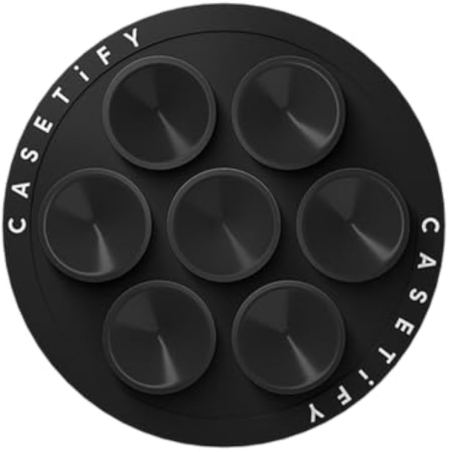 CASETiFY Snappy Snap & Stick Grip Stand Magsafe Compatible - Black | Amazon (US)
