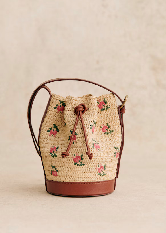 Mini Farrow Raphia Bag | Sezane Paris - US