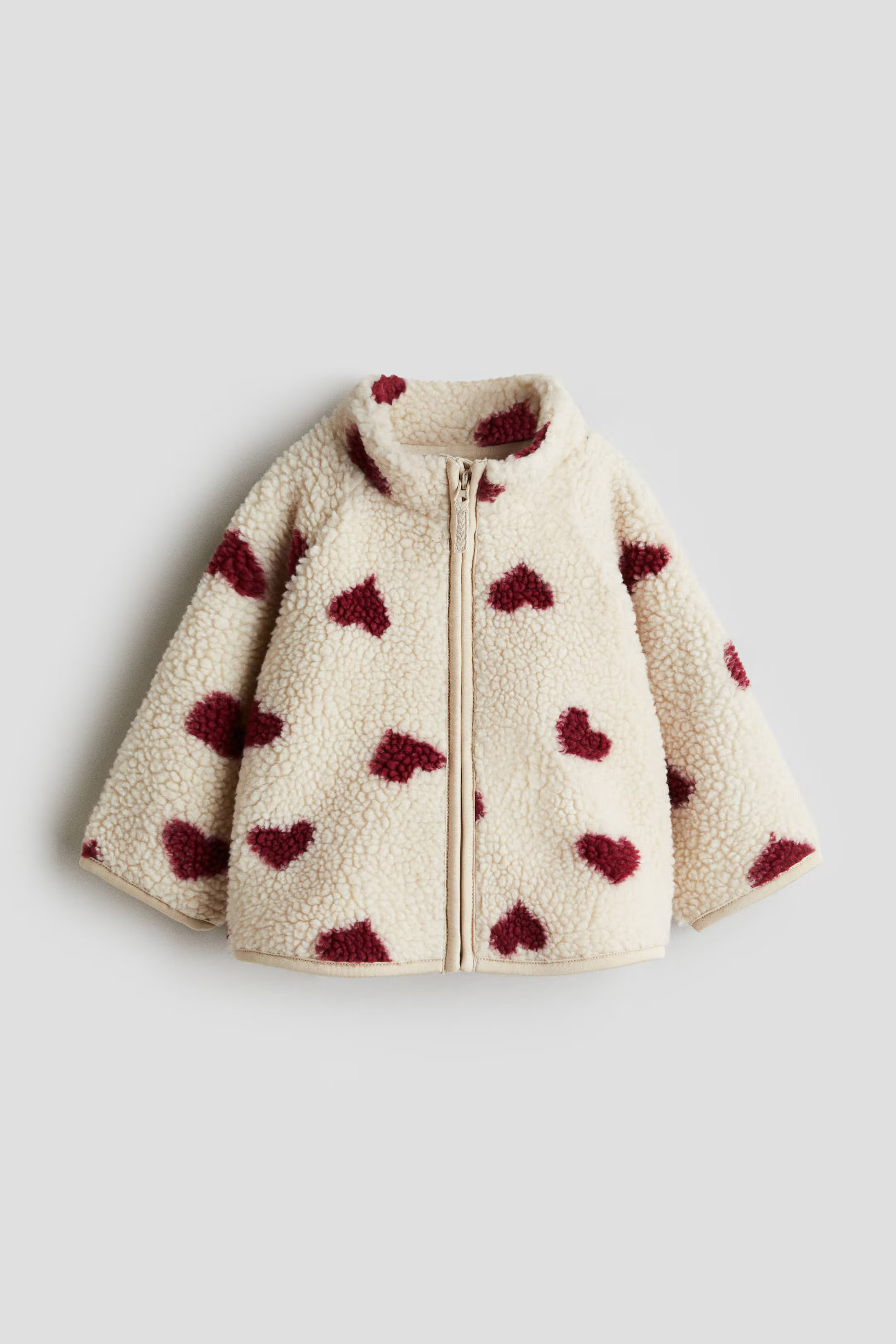 Printed Teddy Fleece Jacket | H&M (US + CA)