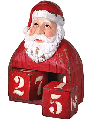Regency International Countdown Santa Bust, 8 inches, Red White, Resin | Amazon (US)