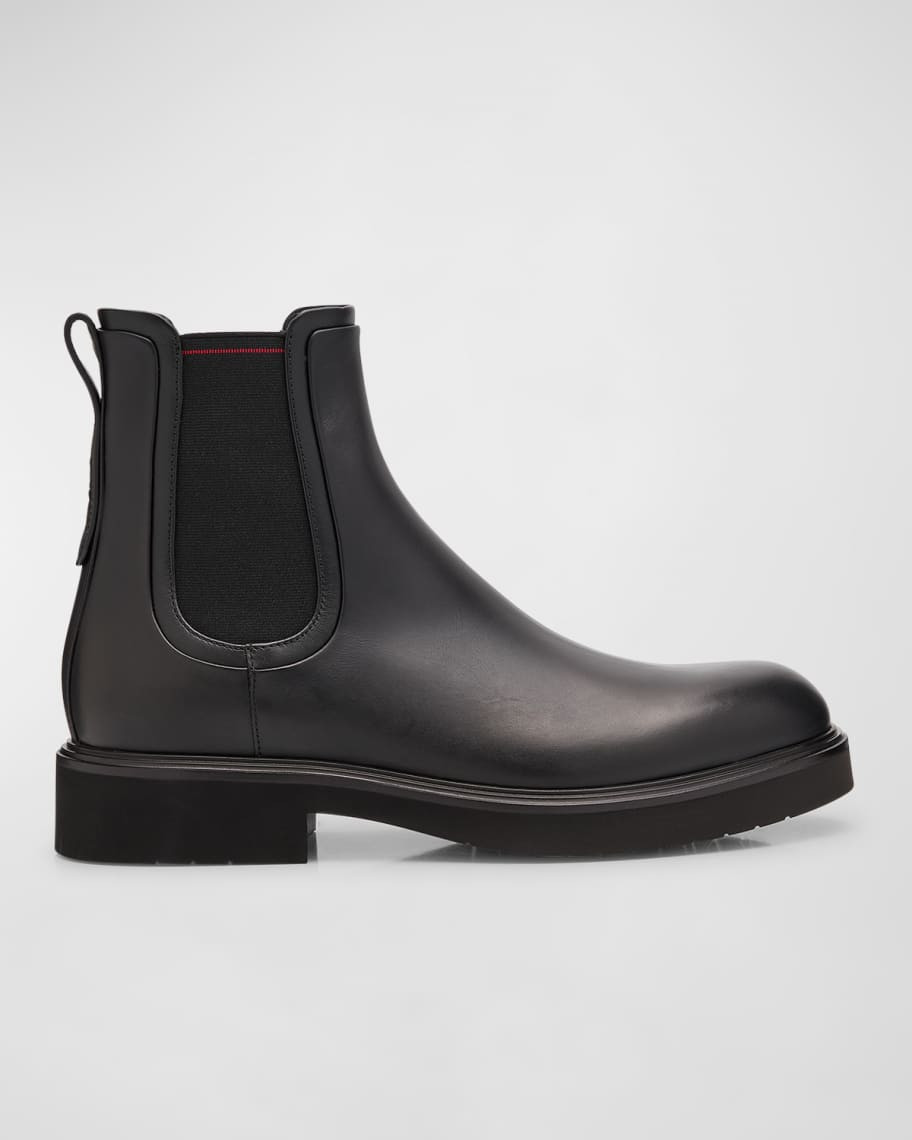 Ferragamo Men's Cezanne Leather Chelsea Boots | Neiman Marcus