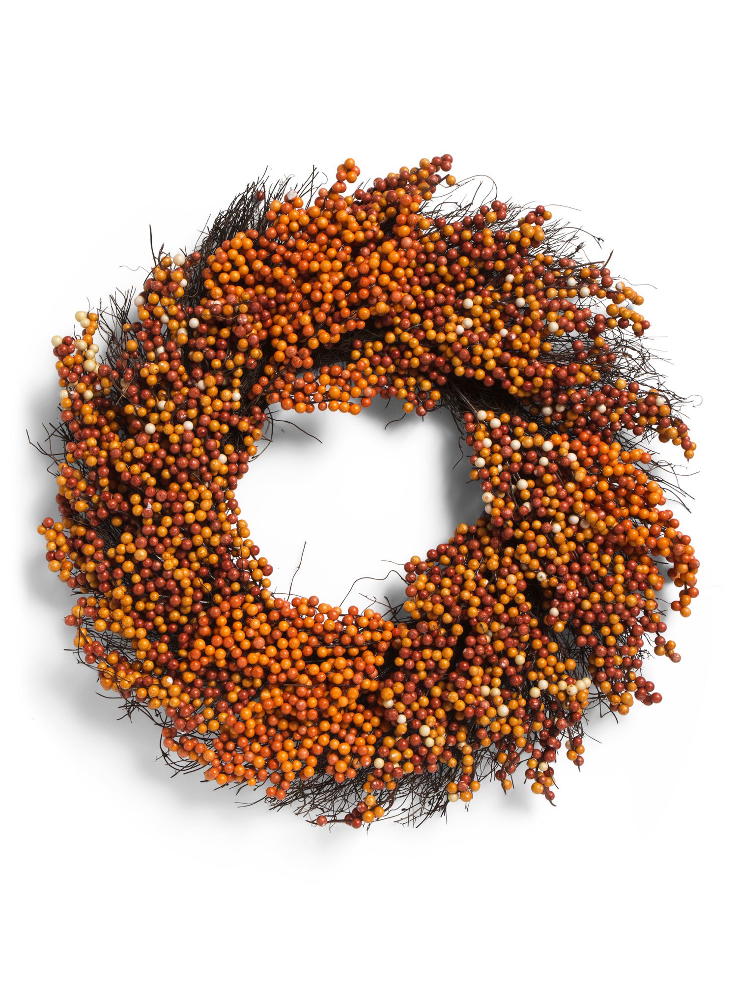 24in Fall Mini Berry Wreath | TJ Maxx