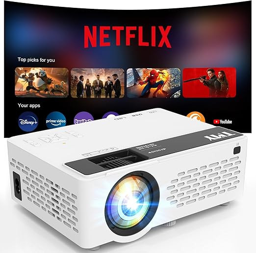 TMY 1080P Full HD Portable Mini Projector, Bluetooth Movie Projector, Compatible with TV Stick/Sm... | Amazon (US)
