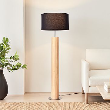 Linus Fluted Floor Lamp (59.25&quot;) | West Elm (US)