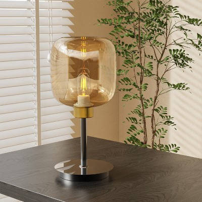 Chic Bedside Table Lamp Glass Shade Desk Lamp Living Room Sofa Side Home Office | Target