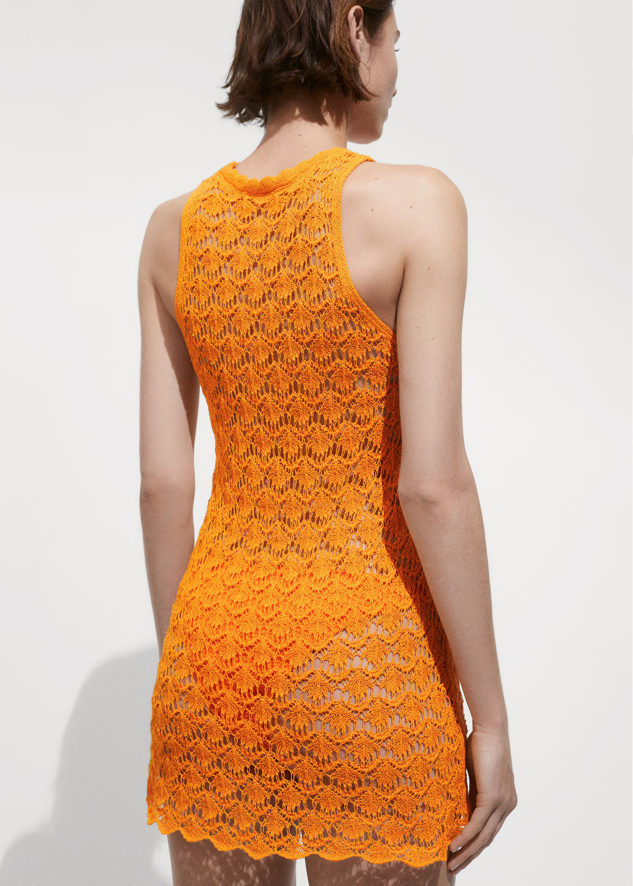 Crochet short dress - Woman | MANGO USA | MANGO (US)
