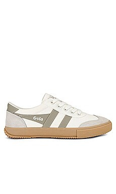 Gola Badminton Sneaker in Off White, Feather Grey, & Gum from Revolve.com | Revolve Clothing (Global)