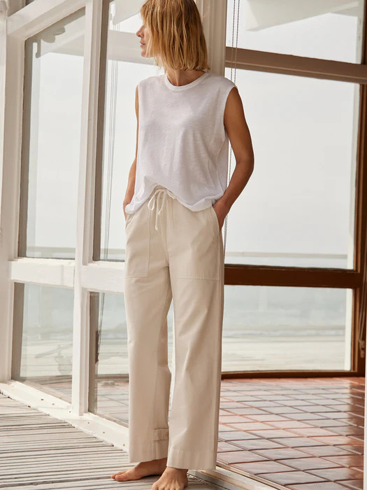 Lantern Herringbone Twill Utility Pull-On Pant | Buck Mason