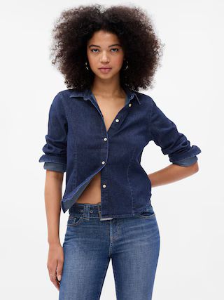 Cropped Denim Shirt | Gap (US)