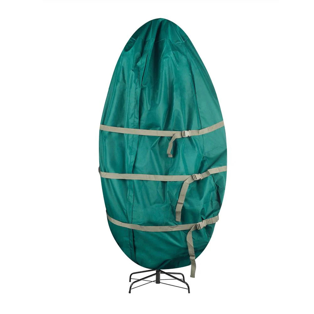 Hastings Home 35-in W x 75-in H Green Collapsible Upright Christmas Tree Storage Bag (For Tree Heights 6.1-ft-7-ft) | 906899GBS | Lowe's