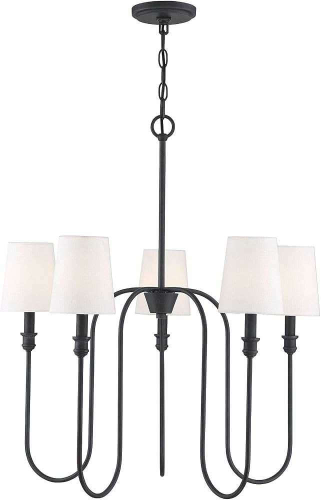 5 Light Chandelier in Mid-Century Modern Style-29.25 Inches Tall and 27.25 Inches Wide-Aged Iron ... | Amazon (US)