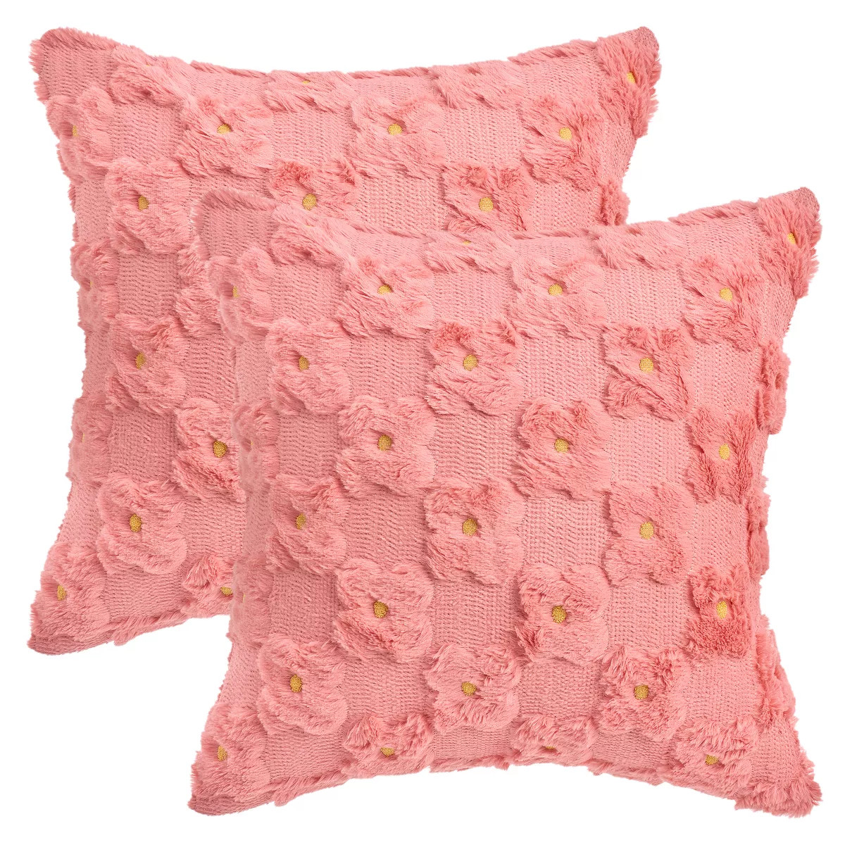 REGALWOVEN Daisy Decorative Cute Floral Embroidery Flower Pattern Cushion Covers Pack of 2 18 x 1... | Target