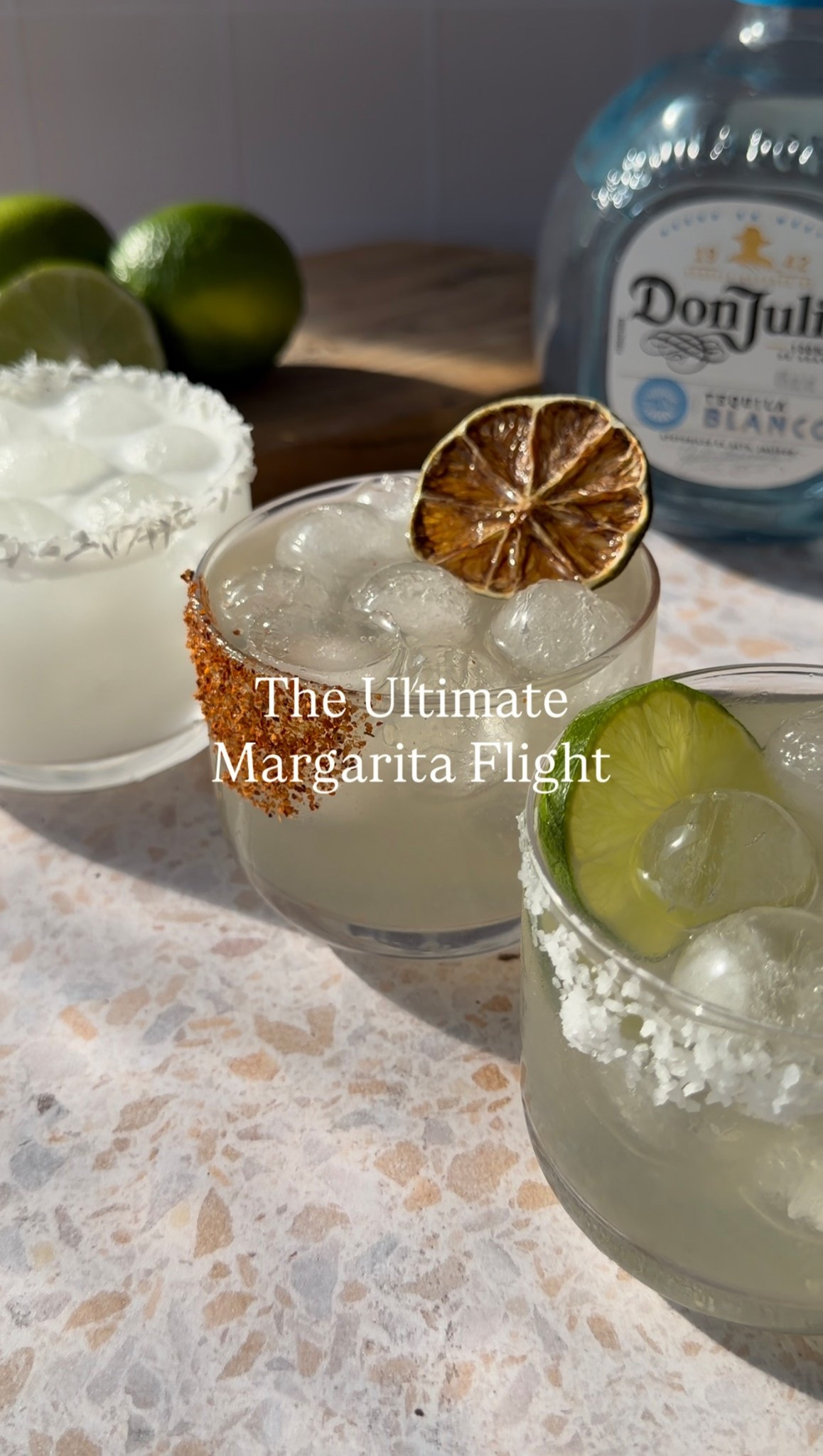 Margarita Flight

Follow me on instagram and TikTok @drinkswithdanica for this recipe and more 