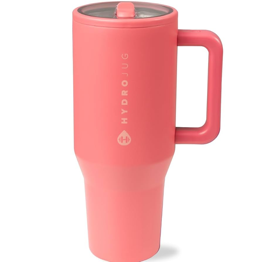 HydroJug Traveler - 40 oz Water Bottle with Handle & Flip Straw - Fits in Cup Holder, Leak Resist... | Amazon (US)