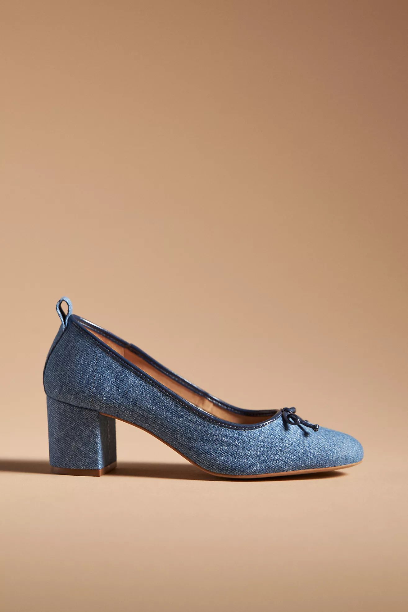 Maeve Heeled Ballet Pumps | Anthropologie (US)