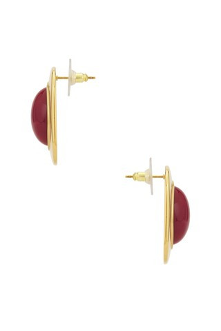 petit moments x REVOLVE Ashley Earrings in Burgundy from Revolve.com | Revolve Clothing (Global)