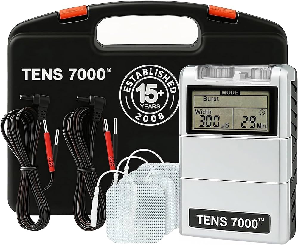 TENS 7000 Digital TENS Unit with Accessories - Muscle Stimulator Machine for Back Pain Relief, Sc... | Amazon (US)