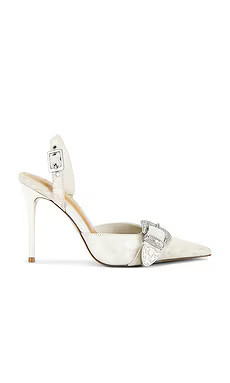 Steve Madden Delilah Slingback Pump in White Distressed from Revolve.com | Revolve Clothing (Global)